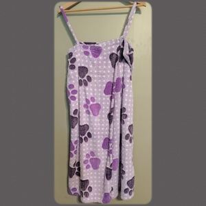 New paw print soft towel wrap